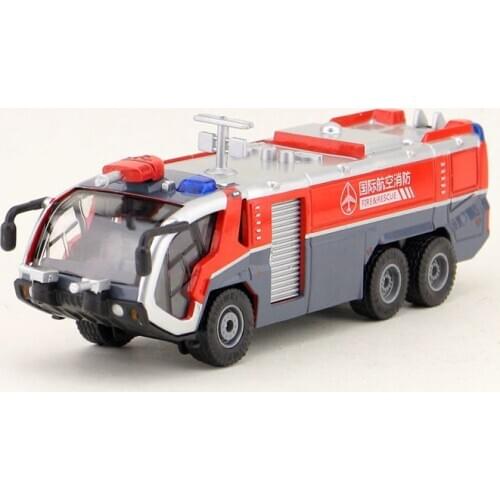 Free Shipping/1:50 Scale/Diecast Model/Airport Fire Engine Truck/Engineering Car/Sound & Light/Educational Collection/Gift/Child