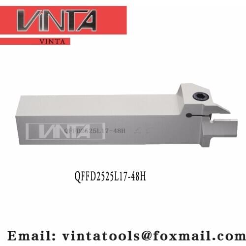 Free shipping QFFD2525L17-48H cnc cutting tools Surface Grooving tool holder matched inserts ZTFD0303-MG with good quality