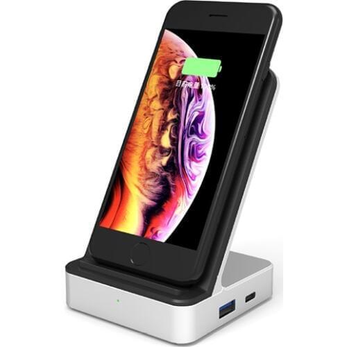 10W QI Wireless PD Fast Charger USB C 3 IN 1 Compatibility with Samsung Galaxy S9/S9+ S8/S8+ Note 9,8 iPhone Series Smartphones