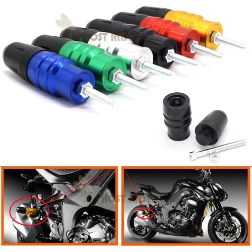 For Kawasaki Z650 Z750 Z900 Z800 Z250 Z300 Ninja 250 300 Z1000 Z1000SX Motorcycle CNC Crash Pads Exhaust Sliders Crash Protector