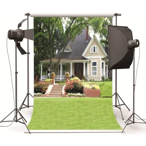 Photography Backdrops Outdoor Villa Vinyl Cloth Photo Background for Studio Wedding Children Backdrop for Photo Shooting