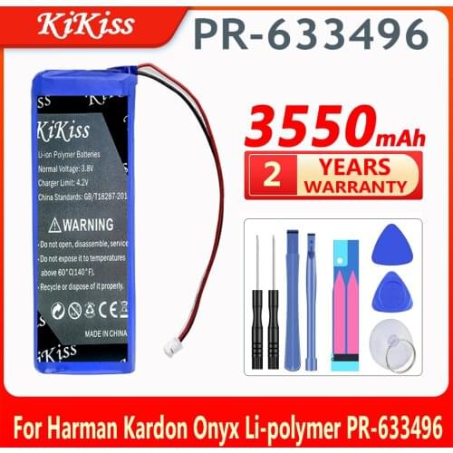 KiKiss 3550mAh PR-633496 Replacement Battery for Harman Kardon Onyx PR-633496 Batteries
