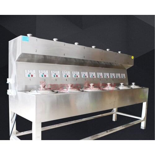 RY-DYB-A12 electric stainless steel cooking pot environmental 12-heads cooking burner double layers kitchen equipment