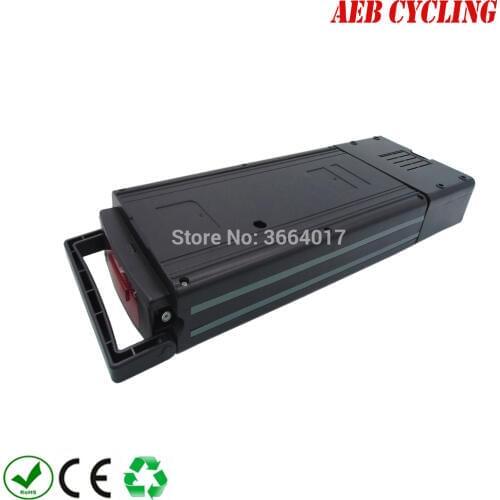 Free shipping to EU US Lithium ion 36V 14.5Ah rear rack battery Li-ion e-bike battery with charger for city bike