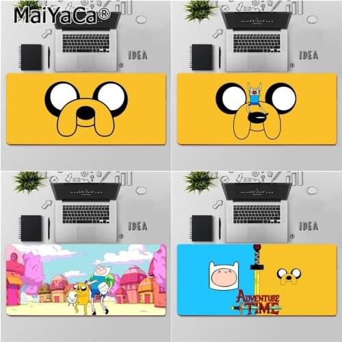 Maiyaca Top Quality Adventure Time Cartoon Unique Desktop Pad Game Mousepad Free Shipping Large Mouse Pad Keyboards Mat