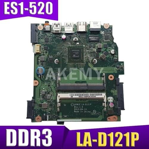 Akemy NEW For ACER aspire ES1-520 Laptop Motherboard B5W1E LA-D121P NBG2K11002 NB.G2K11.002 Mainboard DDR3 full test