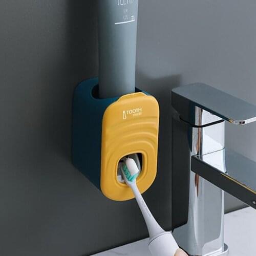 1Pc Bathroom Accessories Wall Mounted Toothpaste Squeezer Automatic Toothpaste Dispenser Holder
