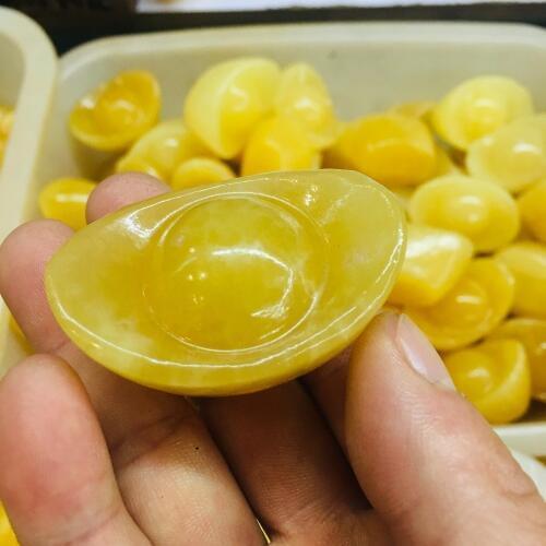 Natural topaz gourd hand-carved quartz sample healing