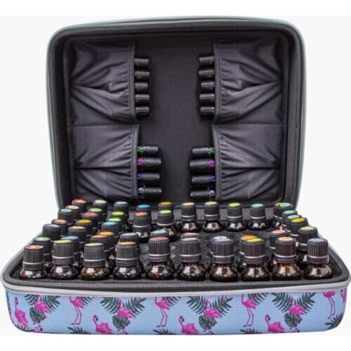 Hold 70 Bottles Hard EVA Essential Oil Collecting Box Travel Pouch Portable Carrying Cases Nail Polish Storage Bag Manufacturer