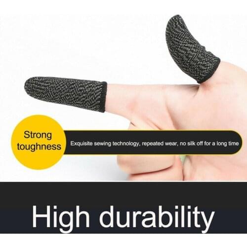 Conductive Fiber Sweat-proof Professional Screen Thumbs Sensitive Finger Sleeve For Pubg Mobile Phone Game Gaming Gloves