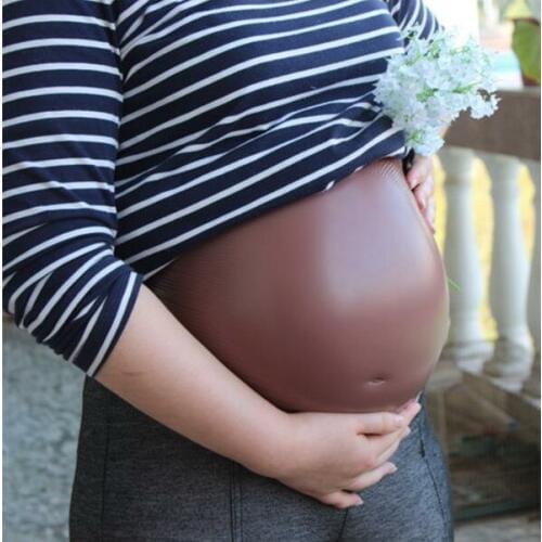 1850g sexy navel Silicone fake pregnant belly Jelly belly for men and women Cosplay Baby Bump belly for 6~7 months pregnant