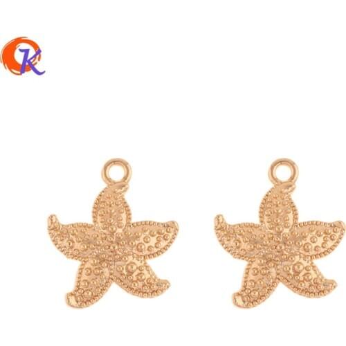 Cordial Design 30Pcs 16*17MM Jewelry Accessories/Charms/Starfish Shape/Genuine Gold Plating/Hand Made/Jewelry Findings Component