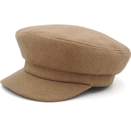 Solid Color Navy Caps For Women Autumn Winter New Fashion Camel And Black Comfortable Casual Vintage Warm Military Hats Female