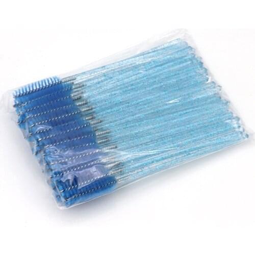 Eyebrow Mascara Wand Eyelash Spoolie Brush 100pcs/set Wholesale Disposable Lash Wands Eyelash Extension Brush