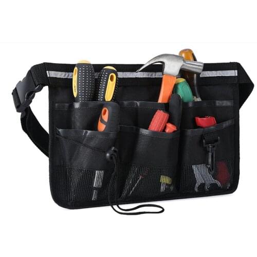 Gardening Tool Bag Apron with 7 Pockets Oxford Tool Pouch Waist Belt for Men Women Fanny Pack Heuptas for Home, Hospital