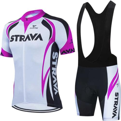 Strava Cycling Jersey Team Bike Kit MTB Cycling Clothing Men Mountain Bike Wear Clothes Maillot Ropa Ciclismo Triathlont