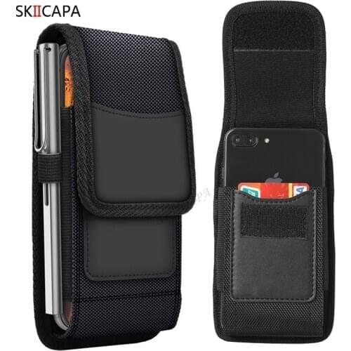Universal Leather Belt Filp Cover For Redmi Note 10 Pro K40 Phone Pouch Holster Cover For Xiaomi Black Shark 4 Pro Mi 11 Ultra