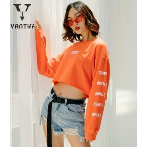 Женские короткие толстовки Van Tiff China At AliExpress