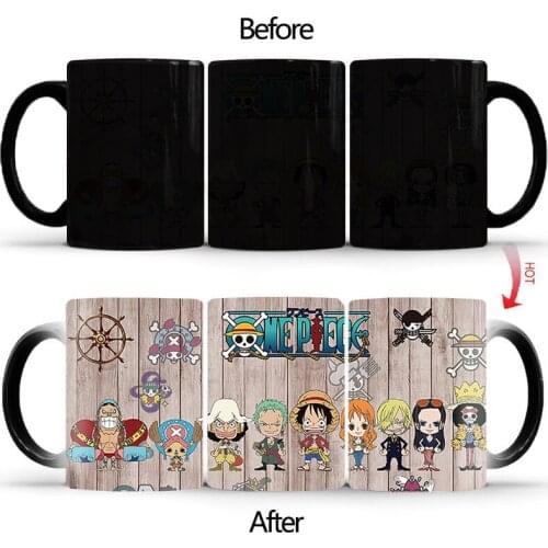 Funny cartoon Coffee Mug Anime Game Milk Tea Heat Sensitive Mug Changing Color Magic Mug Best Gift for Your Friends BSKT-046