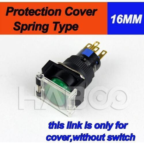5pcs PACKING cover shipping free link 16mm nice smart protection cover with spring for electrical switches