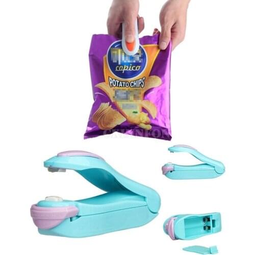 100Pcs/Lot Vacuum Food Sealer Mini Portable Heat Sealing Machine Impulse Bag Sealer Seal Machine Plastic Bags Sealing Tools