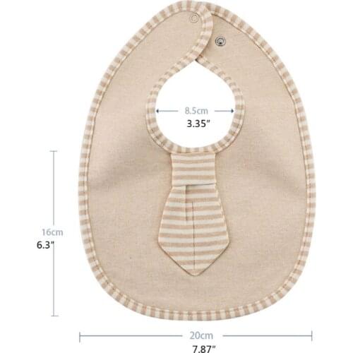 2 Pcs Infant Solid Color Bib Cravat Feeding Burp Cloth Three-layer Waterproof Comfortable Cotton Saliva Towel 69HE