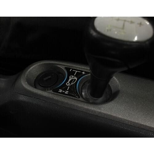 3D stereo Shift lever panel sticker Central control panel decoration For 2009-2014 smart 451 fortwo car styling Accessories