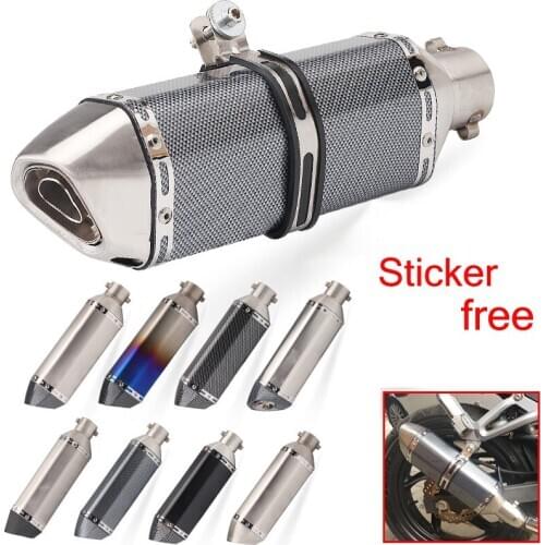 51mm Universal Motorcycle Exhaust Muffler Pipe Modify Motocross Scooter PCX CBR250 CB400 Nmax escape moto sticker DB Killer