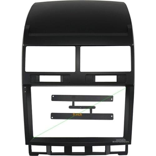 9 INCH Car Audio Frame GPS Navigation Fascia Panel Car dvd Plastic Frame Fascia is suitable for 2003-2010 VOLKSWAGEN TOUAREG