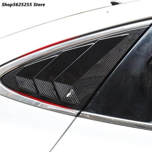 Car Accessories For Hyundai Sonata DN8 2021 2020 ABS Chrome Rear Window Spoiler Side Cover Tail Triangle Trim