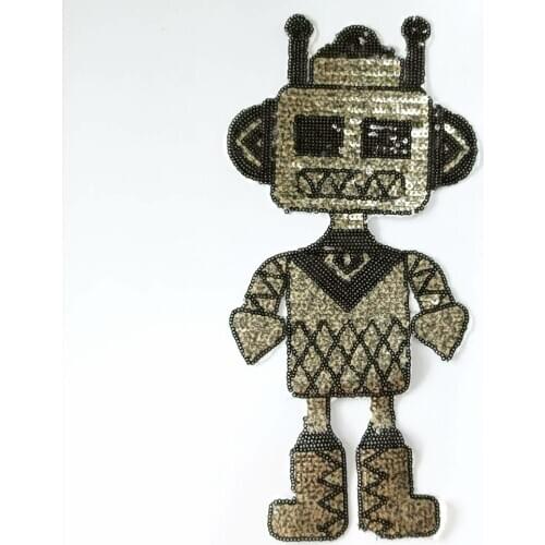 Large embroidery big robot patch animal cartoon patches for bag badges applique patches for clothing FD-3037