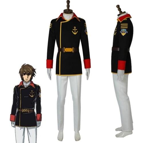 Cosplaydiy Anime Star Blazers 2202 Derek Wildstar Mark Venture Costume Space Battleship Yamato Uniform Suit Any Size L320