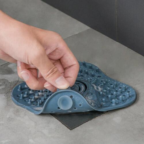 Floor Drain Cover Bathroom Drain Hair Strainer TPR Material Anti-blocking Floor Drain Cover 13x13x2 cm