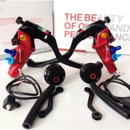 Motorcycle 22mm CNC Brake Pump Clutch Lever Master Cylinder Cylinder Hydraulic Pump Tank for Honda Yamaha Kawasaki Suzuki