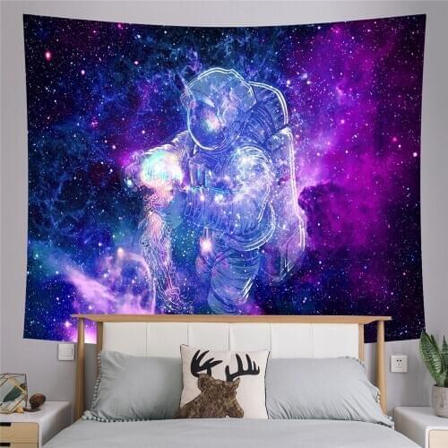 Starry Sky Wall Tapestry Astronaut Sunflower Scenery Hippie Boho Room Decor Trippy Tapiz Art Carpet Butterfly Bedroom Decoration