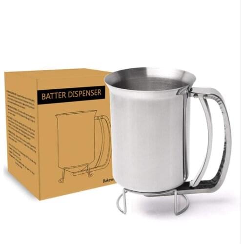 Stainless Steel Pancakes Cookie Cake Muffin Baking Waffles Batter Dispenser Cream Speratator Baking Tools For Cakes