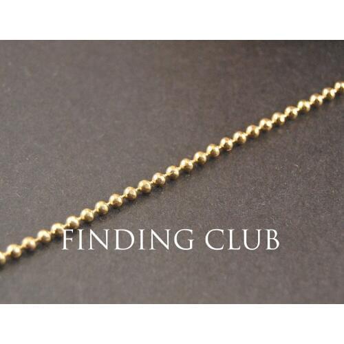 New factory price 5Meters 2mm KC Gold Metal Brass Ball Chain Jewelry Findings in Bulk C59