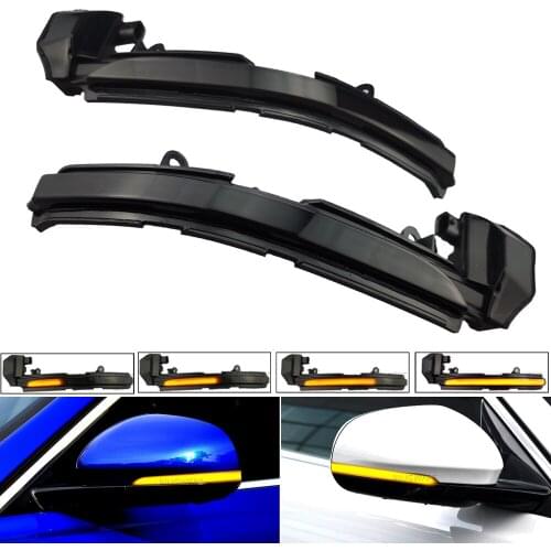 Pair LED Dynamic Turn Signal Light Side Mirror Indicator Blinker Fit for Jaguar XK XKR X150 2007-2014 XE X760 15-20
