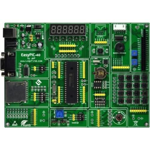 PIC microcontroller learning development board easyPIC-40 with PIC18F4550 chip USB development