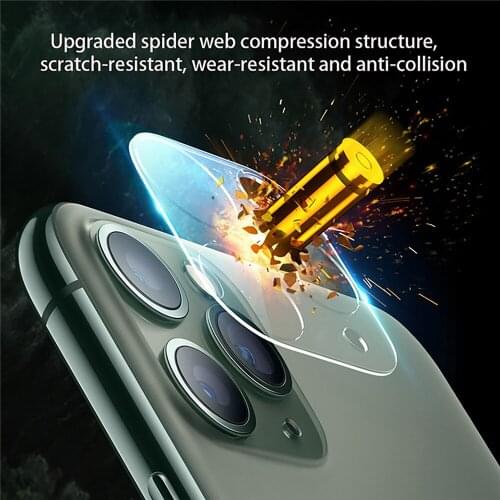 Tempered Glass Film Full Cover Camera Lens Film Anti-scratch Protection Film for iPhone 12 Pro Max/12 Pro/12 Smartphone