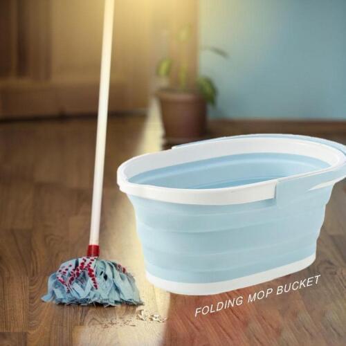 Portable Foldable Mop Bucket Plastic Wash Basin Footbath Collapsible KItchen Dishpan Household Cleaning Accessories Dropshipping