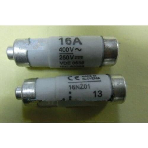 Fuses: 16NZ01 16A 400V / 2NZ01 4NZ01 6NZ01 10NZ01 D01