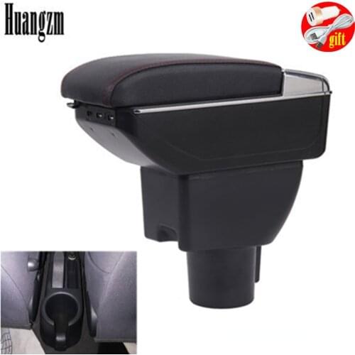 For Hyundai getz 2002-2011 Armrest Box Free Punch Hand-held Storage Box