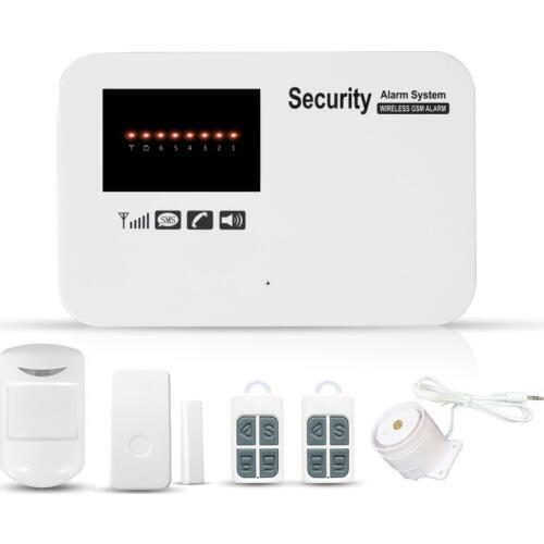 Hot Selling Iphone & Android App Control Home Burglar Security GSM Alarm System with Wireless Sensor Pir Support Russia