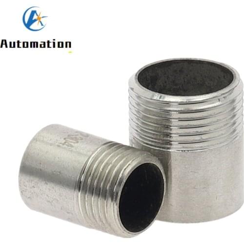Water connection 1/4" 3/8" 1/2" 3/4" 1" 1-1/4" 1-1/2" Male Threaded Pipe Fittings Stainless Steel SS304