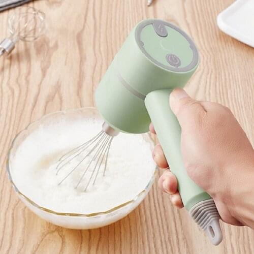 USB Handheld Wireless Whisk 3-Speed Electric Household Baking Mixer Automatic Whisk Cream Whisk