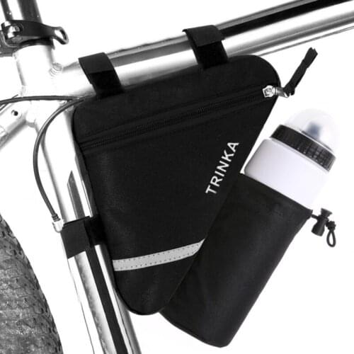 Bicycle Frame Front Tube Bag Bike Water Bottle Holder Bag Outdoor Cycling Riding Bicycle Light Holder Pouch Cycling Accessories