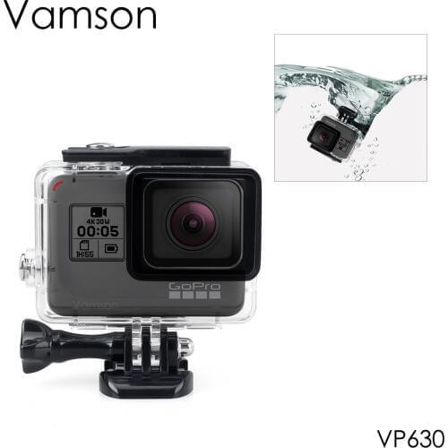 Vamson for Gopro Hero 7 Black 6 5 4 Accessories Waterproof Protection Housing Case Diving Underwater 45M Protective Camera VP630