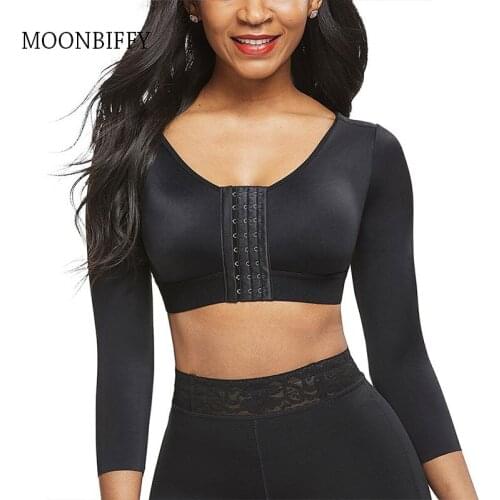2021 Women Arm Shaper Vest Back Shoulder Corrector Humpback Posture Corrector Control Shapewear Fat Burner Slimming Underwear