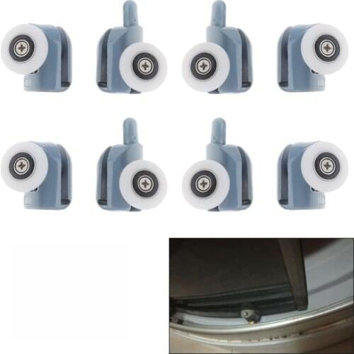 4pcs/8pcs Shower Rollers 19mm 20mm 23mm 25mm Cabin Sliding Door Caster Pulley Bearing Wheels For Bathroom Gates Furniture 22mm